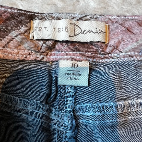 CATO denim & plaid jeans - Picture 5 of 11